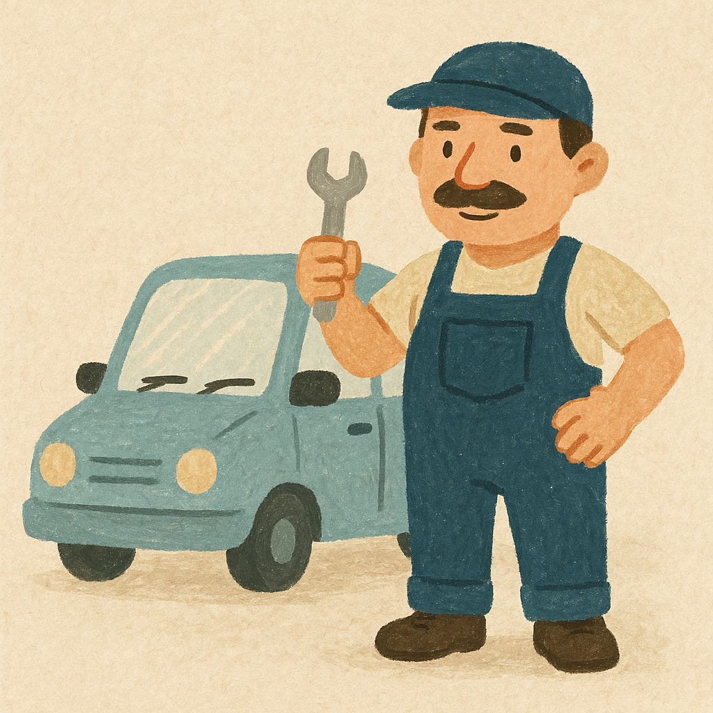 مکانیک در حال کار